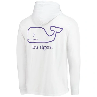 Shop Vineyard Vines White Lsu Tigers Campus 2.0 Long Sleeve Hoodie T-shirt