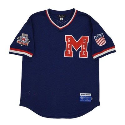 Shop Rings & Crwns #6 Navy Memphis Red Sox Mesh Replica V-neck Jersey