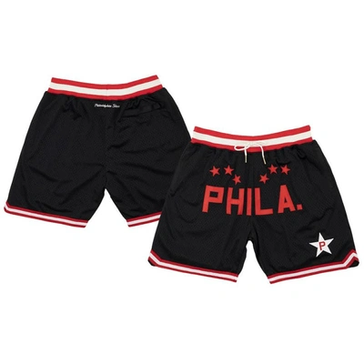 Shop Rings & Crwns Black Philadelphia Stars Replica Mesh Shorts
