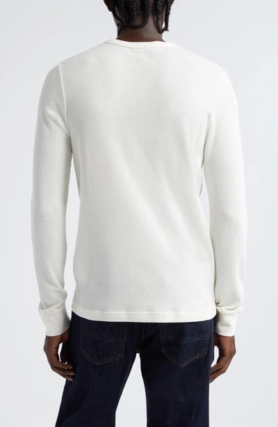 Sunspel Waffle Crewneck T-shirt In Ecru