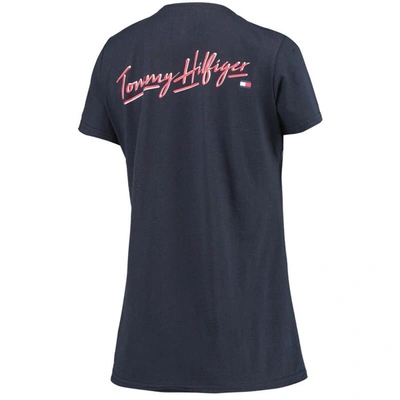 Shop Tommy Hilfiger Navy Chicago Bears Riley V-neck T-shirt