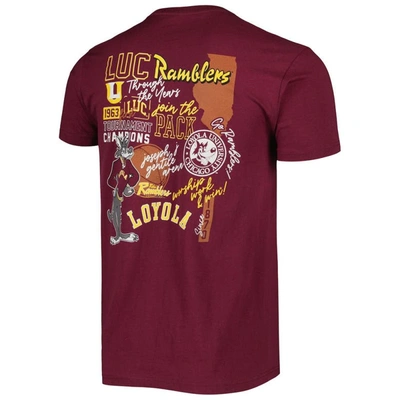 Shop Image One Maroon Loyola Chicago Ramblers Through The Years T-shirt