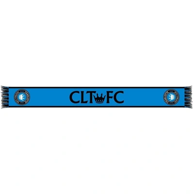 Shop Ruffneck Scarves Charlotte Fc Two-tone Summer Scarf In Blue