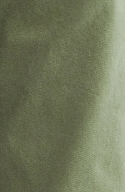 Nili Lotan Jenna Raw Hem Crop Cotton Stretch Twill Pants In Green