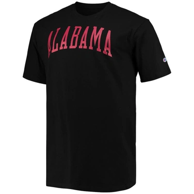 Shop Champion Black Alabama Crimson Tide Big & Tall Arch Team Logo T-shirt