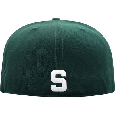 Shop Top Of The World Green Michigan State Spartans Team Color Fitted Hat