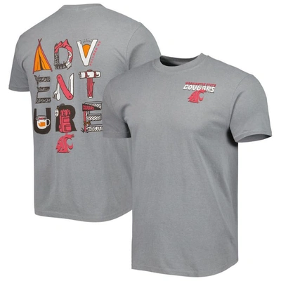 Shop Image One Gray Washington State Cougars Adventure Comfort Colors T-shirt
