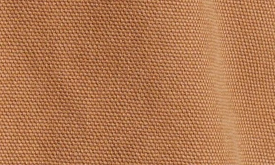 Shop Carhartt Detroit Organic Cotton Canvas Worker Jacket In Brown Tobacco Heavy Stone Wash