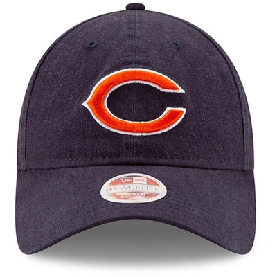Shop New Era Navy Chicago Bears Core Classic Primary 9twenty Adjustable Hat