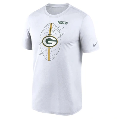 Shop Nike White Green Bay Packers Legend Icon Performance T-shirt