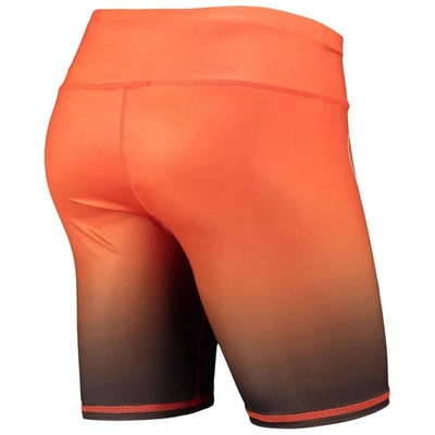 Shop Foco Orange Cleveland Browns Gradient Biker Shorts