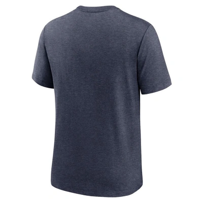 Shop Nike Heather Navy Denver Broncos Team Tri-blend T-shirt