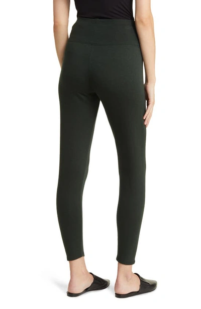 Eileen Fisher High Waist Ankle Leggings In Ivy