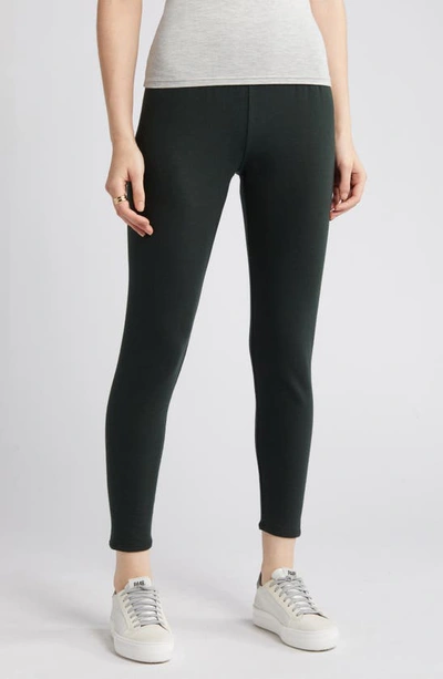 Eileen Fisher High Waist Ankle Leggings In Ivy