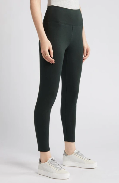 Eileen Fisher High Waist Ankle Leggings In Ivy