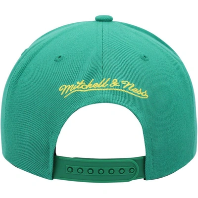 Shop Mitchell & Ness Green Seattle Supersonics Hardwood Classics Paint By Numbers Snapback Hat