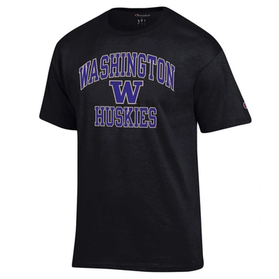 Shop Champion Black Washington Huskies High Motor T-shirt