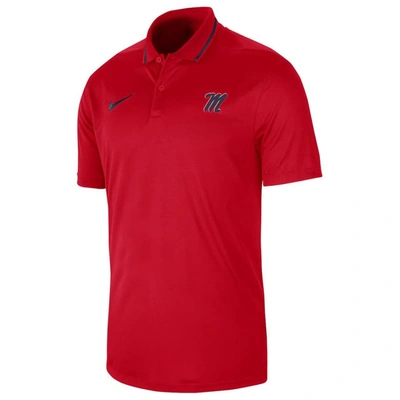 Shop Nike Red Ole Miss Rebels 2023 Sideline Coaches Performance Polo