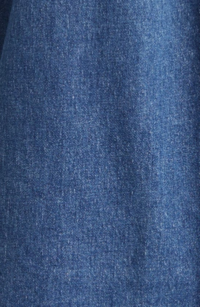 Shop Nn07 Roger 1871 Distressed Stretch Denim Overshirt In Mid Blue