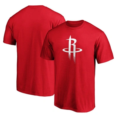 Shop Fanatics Branded Red Houston Rockets Primary Team Logo T-shirt