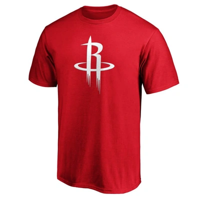 Shop Fanatics Branded Red Houston Rockets Primary Team Logo T-shirt