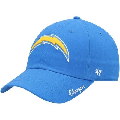 Shop 47 ' Powder Blue Los Angeles Chargers Miata Clean Up Primary Adjustable Hat