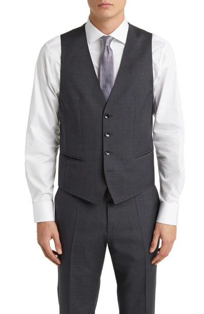 Shop Hugo Boss Huge Wool 3-piece Suit In Medium Grey