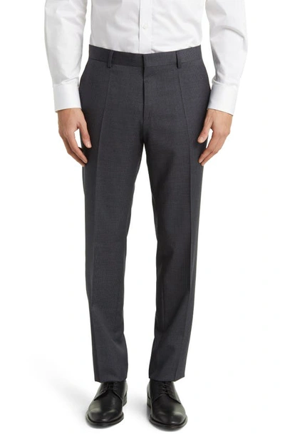 Shop Hugo Boss Huge Wool 3-piece Suit In Medium Grey