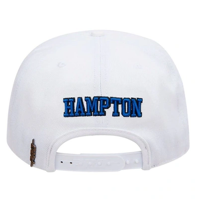 Shop Pro Standard White Hampton Pirates Wordmark Evergreen Wool Snapback Hat