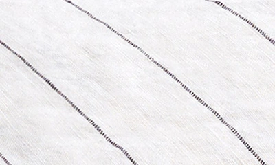 Shop Piglet In Bed Linen Fitted Sheet In Luna Stripe