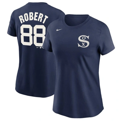 Shop Nike Luis Robert Navy Chicago White Sox 2021 Field Of Dreams Name & Number T-shirt