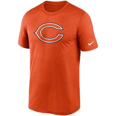 Shop Nike Orange Chicago Bears Logo Essential Legend Performance T-shirt