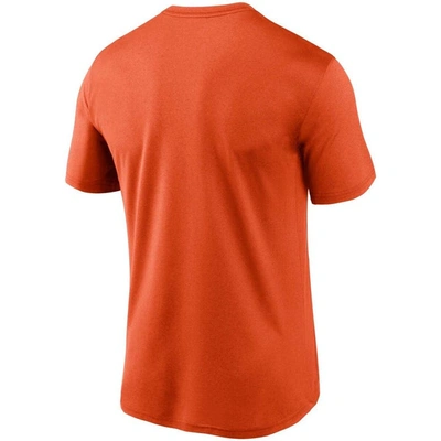 Shop Nike Orange Chicago Bears Logo Essential Legend Performance T-shirt
