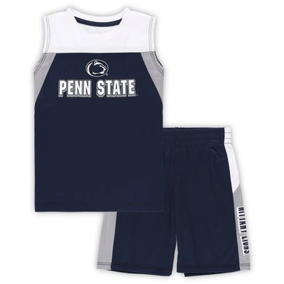 Shop Colosseum Toddler  Navy Penn State Nittany Lions Ozone Tank Top & Shorts Set