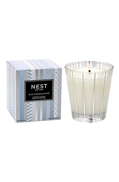 Shop Nest New York Blue Cypress & Snow Scented Classic Candle, 8.1 oz