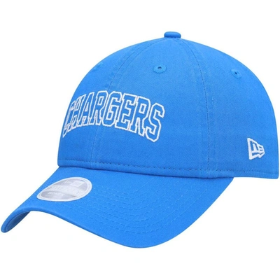 Shop New Era Powder Blue Los Angeles Chargers Collegiate 9twenty Adjustable Hat