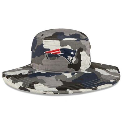 Shop New Era Camo New England Patriots 2022 Nfl Training Camp Official Panama Bucket Hat
