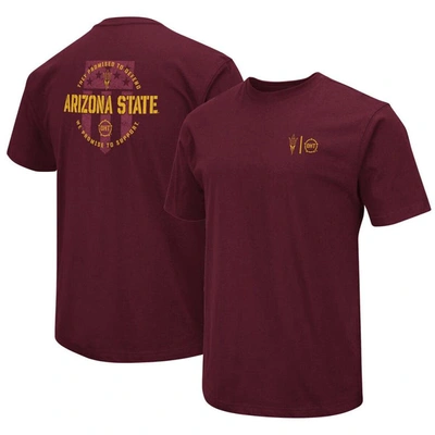 Shop Colosseum Maroon Arizona State Sun Devils Oht Military Appreciation T-shirt