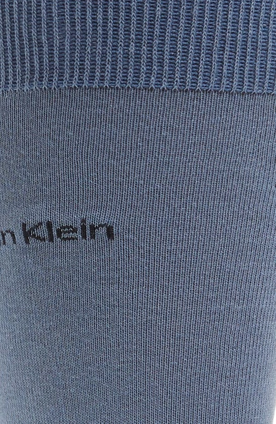 Shop Calvin Klein Giza Crew Socks In Stonewash