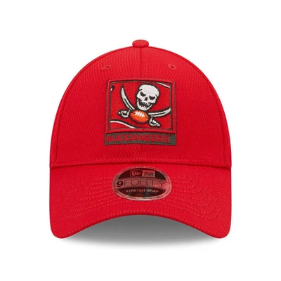 Shop New Era Red Tampa Bay Buccaneers Framed Af 9forty Snapback Hat