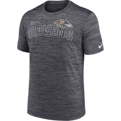 Shop Nike Black Baltimore Ravens Velocity Arch Performance T-shirt