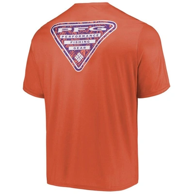 Shop Columbia Orange Clemson Tigers Terminal Tackle Omni-shade T-shirt