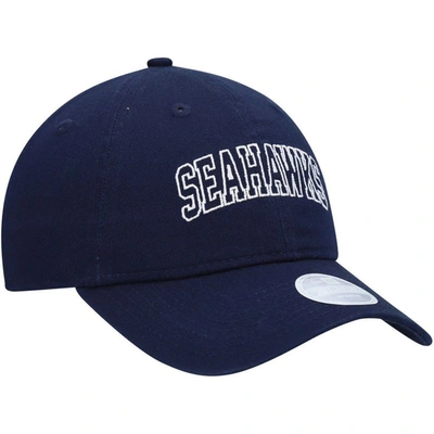 Shop New Era Navy Seattle Seahawks Collegiate 9twenty Adjustable Hat