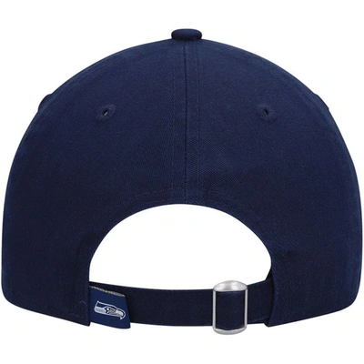 Shop New Era Navy Seattle Seahawks Collegiate 9twenty Adjustable Hat