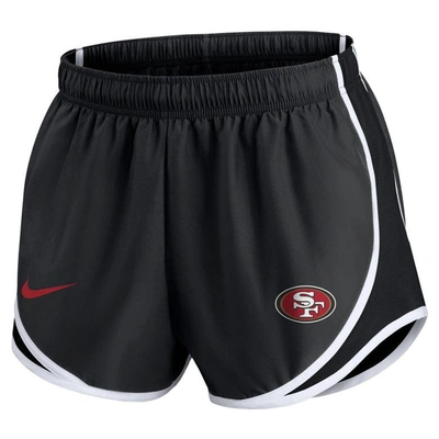 Shop Nike Charcoal San Francisco 49ers Plus Size Logo Performance Tempo Shorts