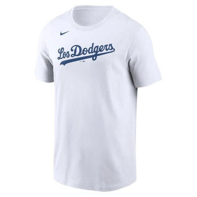Shop Nike White Los Angeles Dodgers Team City Connect Wordmark T-shirt