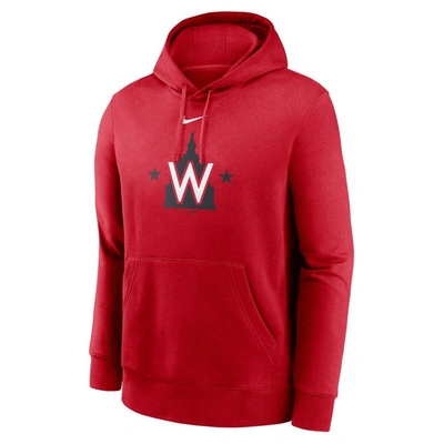 Shop Nike Red Washington Nationals Alternate Logo Club Pullover Hoodie