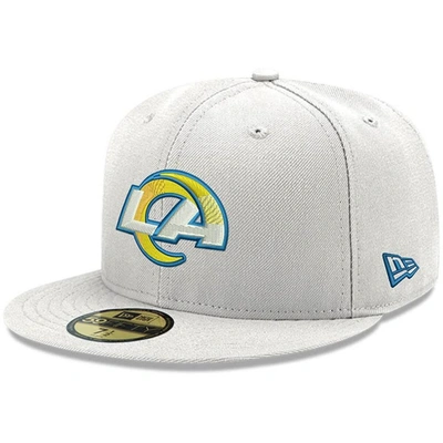 Shop New Era White Los Angeles Rams Omaha 59fifty Fitted Hat