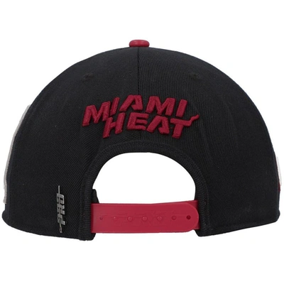 Shop Pro Standard Black Miami Heat Old English Snapback Hat
