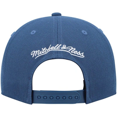 Shop Mitchell & Ness Blue Minnesota Timberwolves Hardwood Classics Team Ground 2.0 Snapback Hat